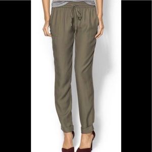 Joie Cuffed Silk Pants